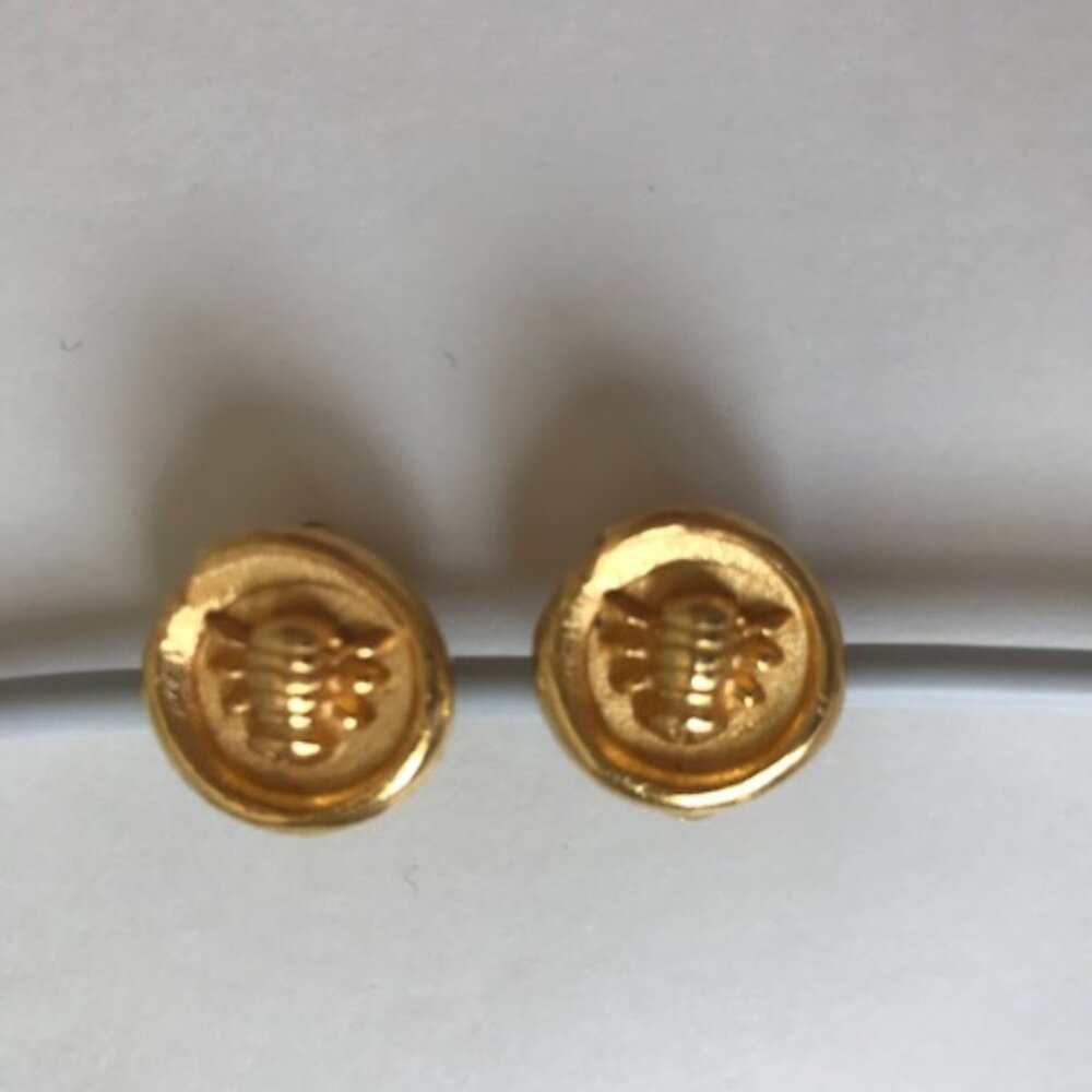 BEE SEASON! VINTAGE GERARD YOSCA 'BUMBLE BEE' EARRINGS, MINT COND. - Picture 5 of 7